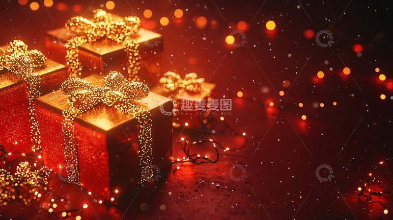 高清大图下载【趣麦麦图】圣诞节礼物