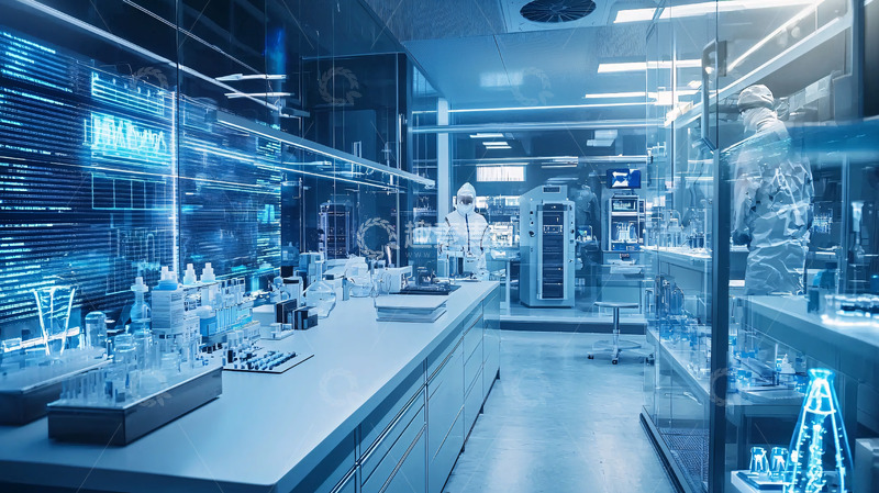 高清大图下载【趣麦麦图】现代化实验室场景