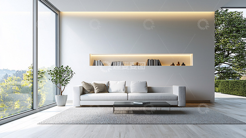 高清大图下载【趣麦麦图】现代简约客厅