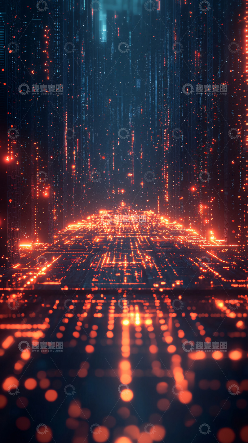 高清大图下载【趣麦麦图】未来科技感赛博朋克