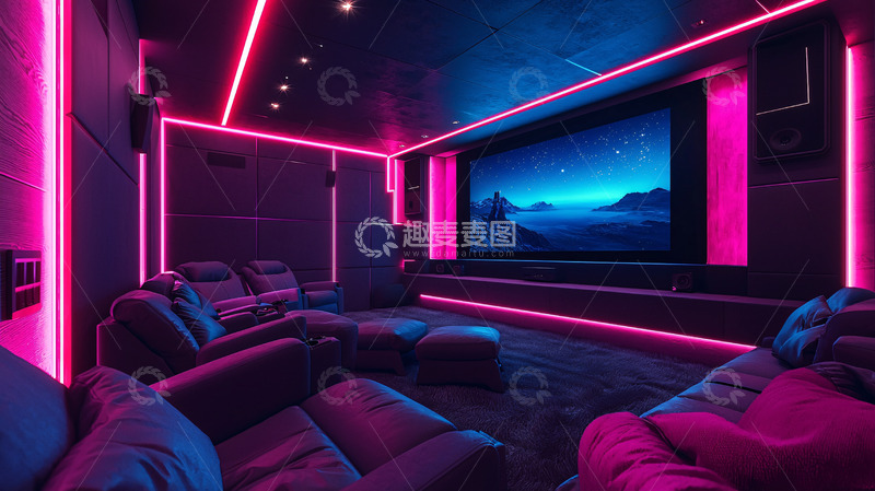 高清大图下载【趣麦麦图】私家影院装修设计