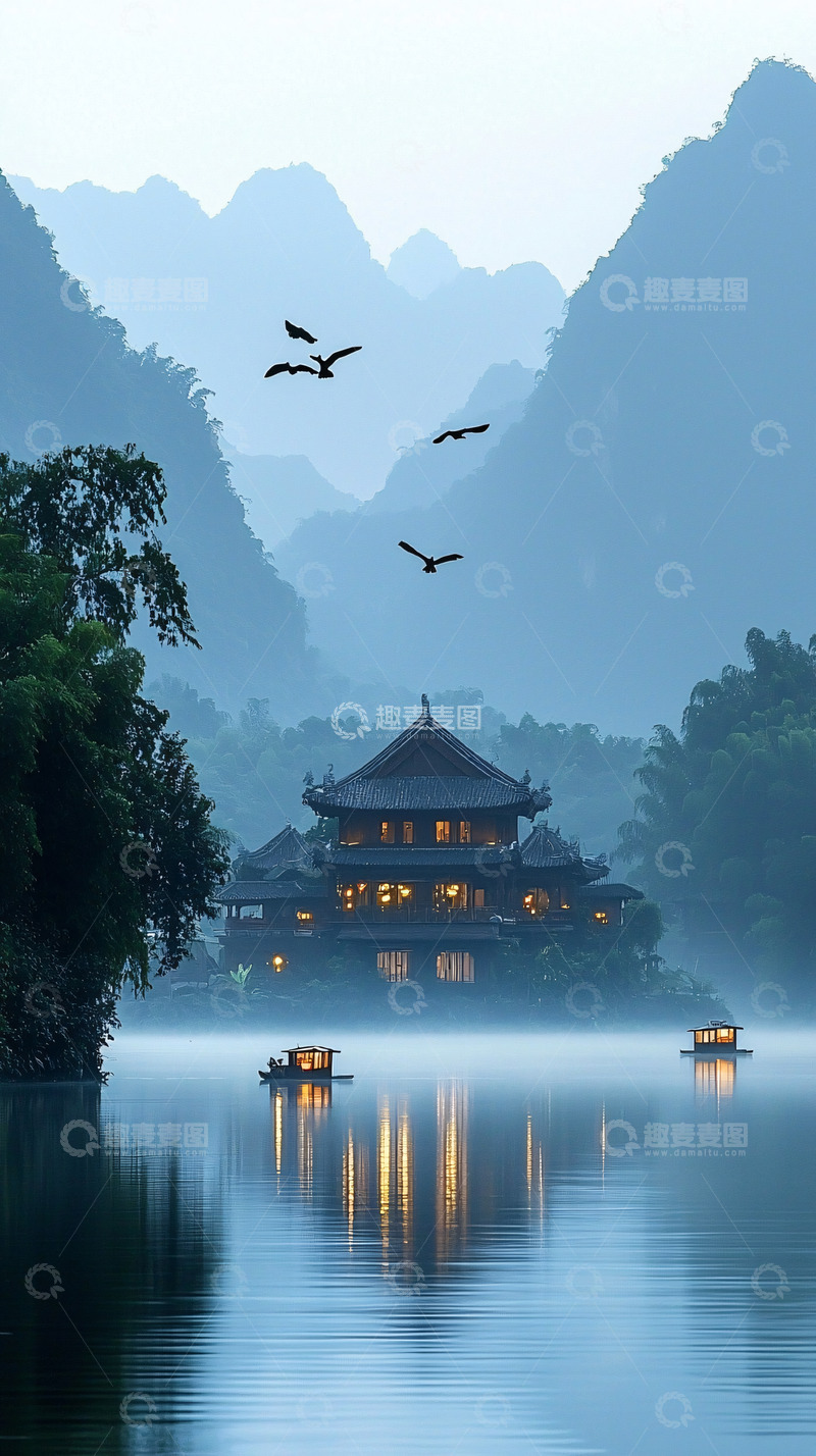 高清大图下载【趣麦麦图】水墨画