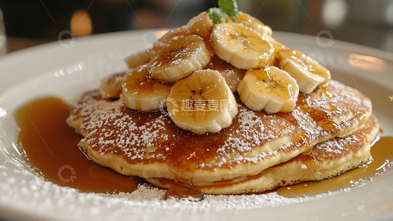 高清大图下载【趣麦麦图】香蕉煎饼