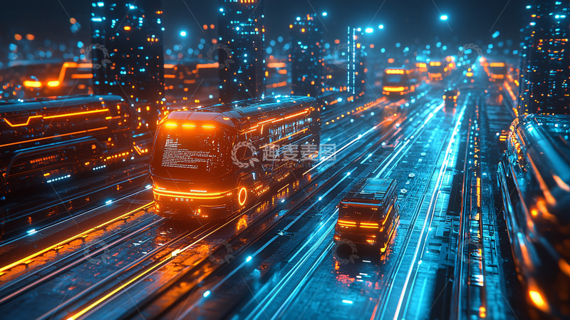 高清大图下载【趣麦麦图】未来都市夜景48