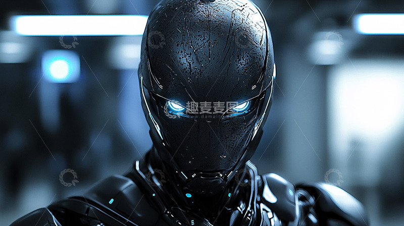 高清大图下载【趣麦麦图】未来科技感机器人
