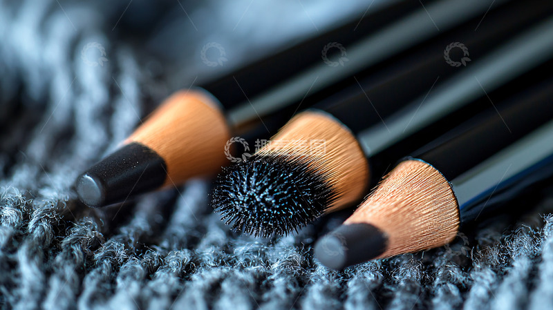 高清大图下载【趣麦麦图】黑色炭笔特写