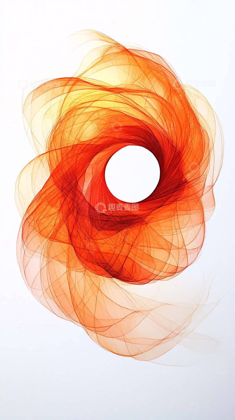 高清大图下载【趣麦麦图】火焰般的螺旋薄纱