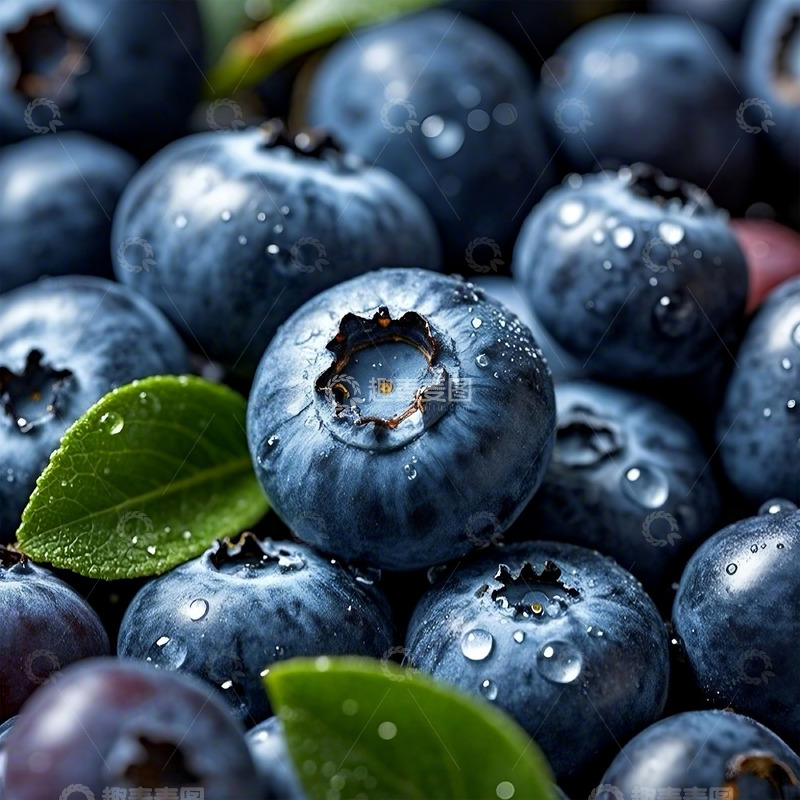 高清大图下载【趣麦麦图】新鲜的有机蓝莓