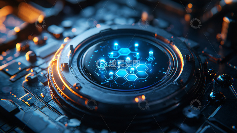 高清大图下载【趣麦麦图】科技感芯片