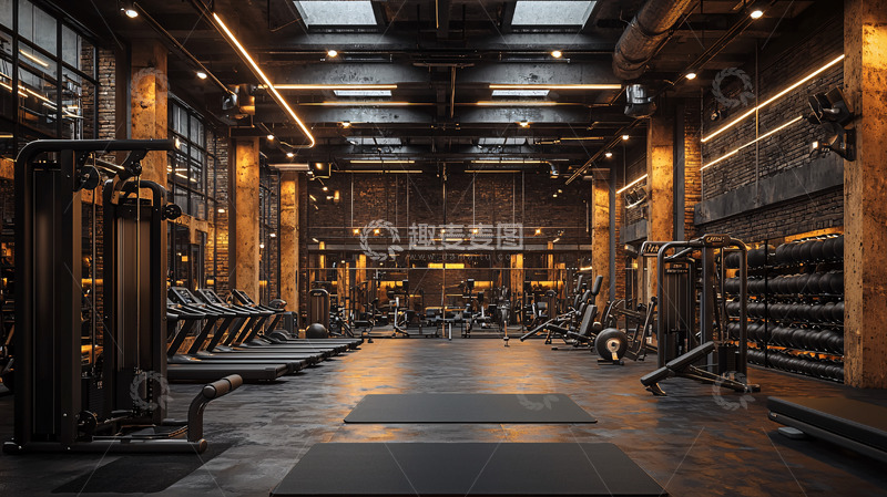 高清大图下载【趣麦麦图】高端健身房内景