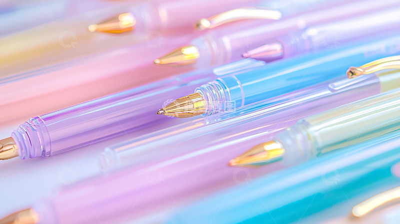 高清大图下载【趣麦麦图】彩色透明钢笔