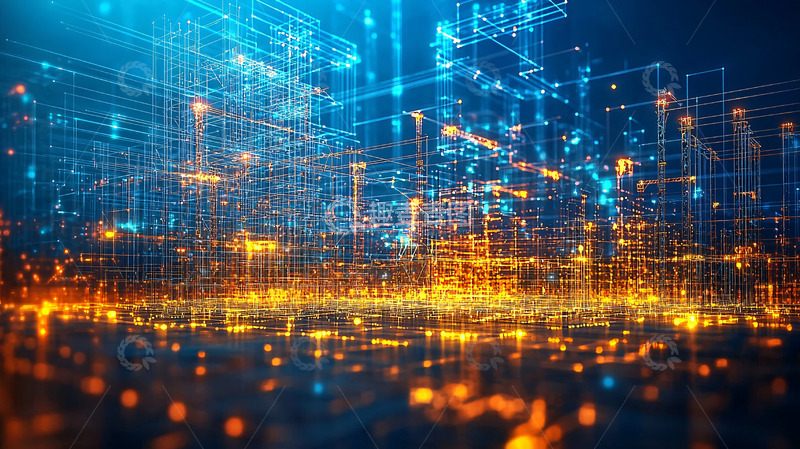 高清大图下载【趣麦麦图】抽象科技感背景图