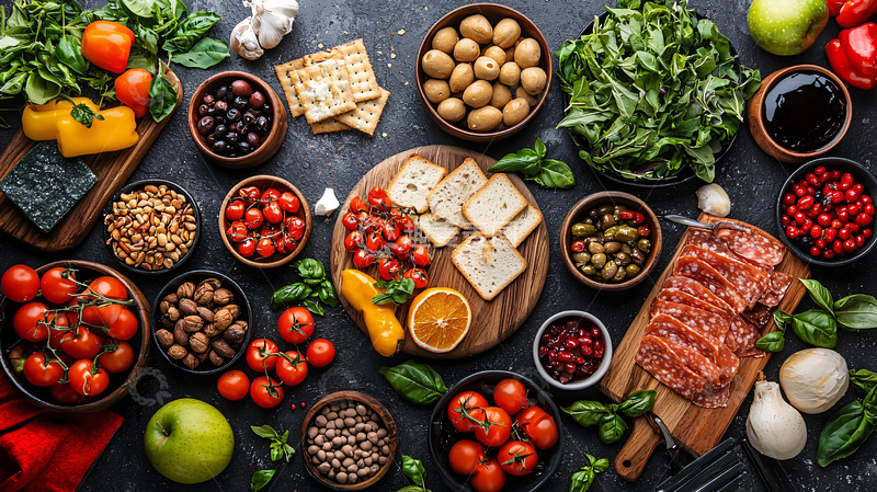 高清大图下载【趣麦麦图】丰盛健康食材静物