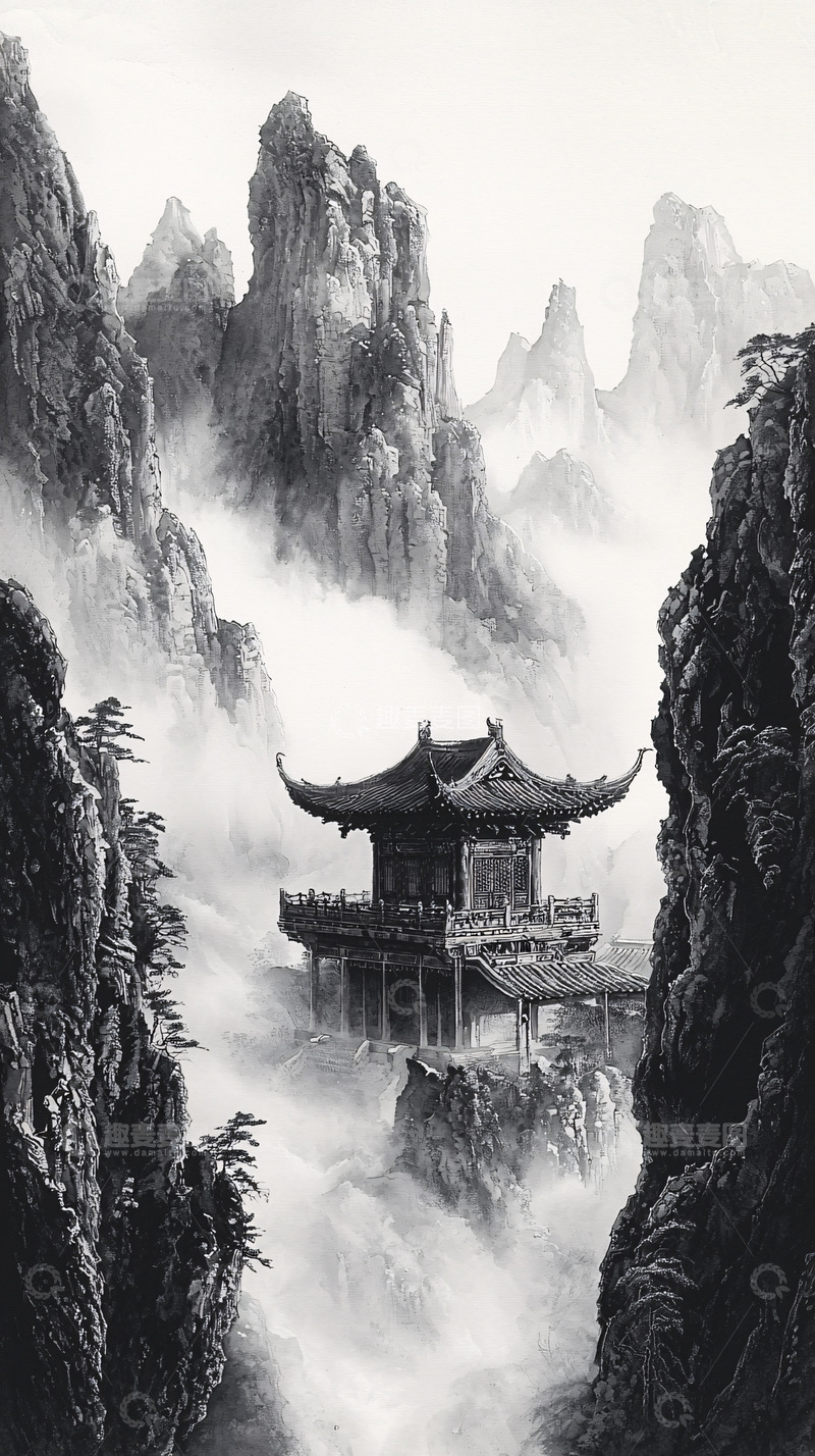 高清大图下载【趣麦麦图】水墨画