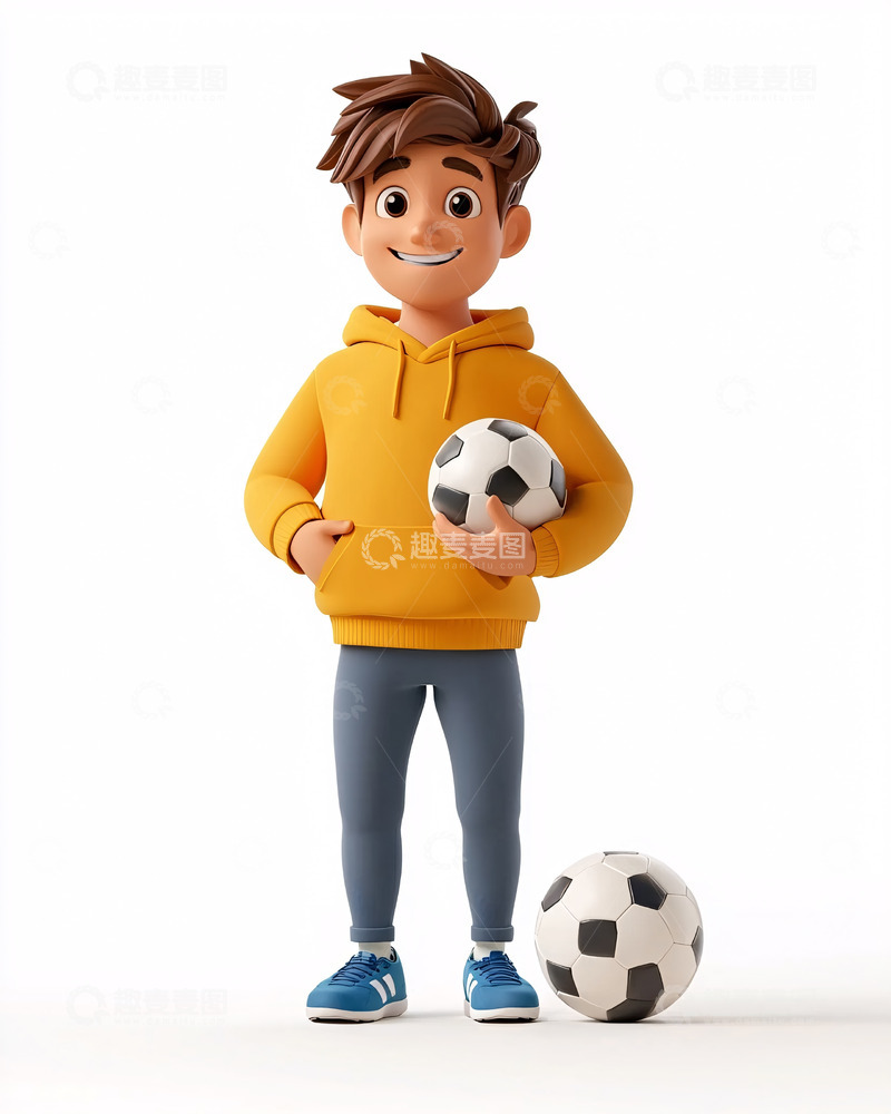高清大图下载【趣麦麦图】卡通男孩