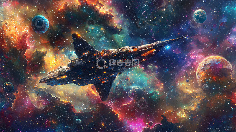 高清大图下载【趣麦麦图】宇宙飞船