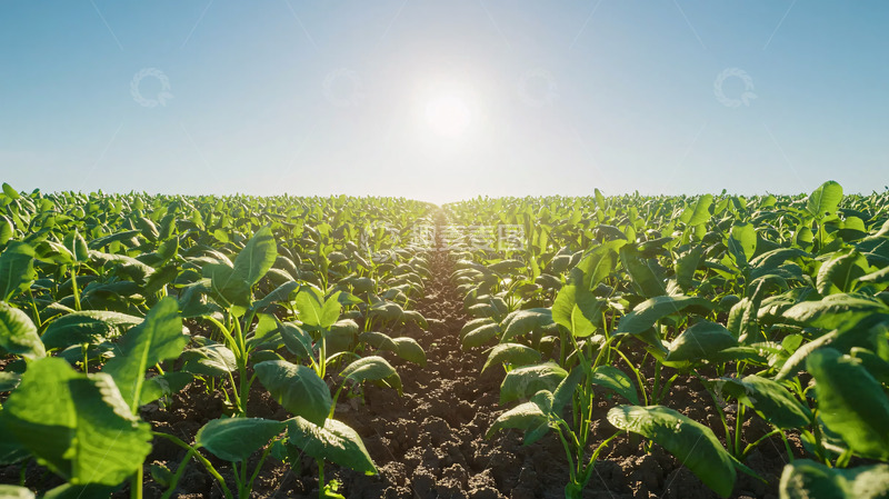 高清大图下载【趣麦麦图】阳光下的绿色田野