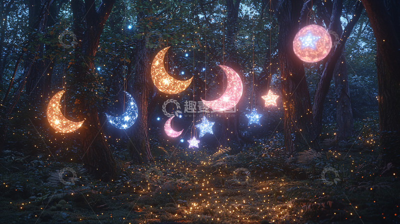 高清大图下载【趣麦麦图】梦幻森林