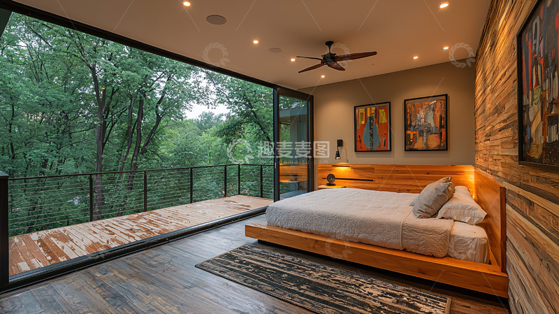 高清大图下载【趣麦麦图】现代简约卧室设计24