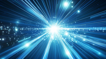 蓝色光线速度飞驰