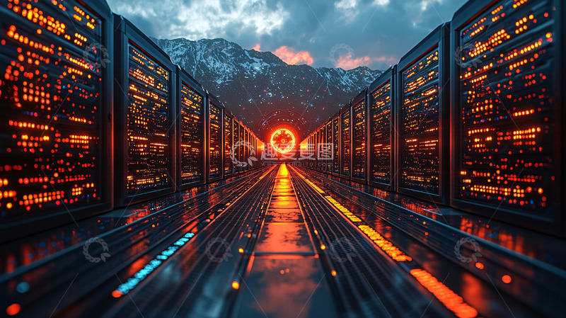 高清大图下载【趣麦麦图】未来科技感数据中心