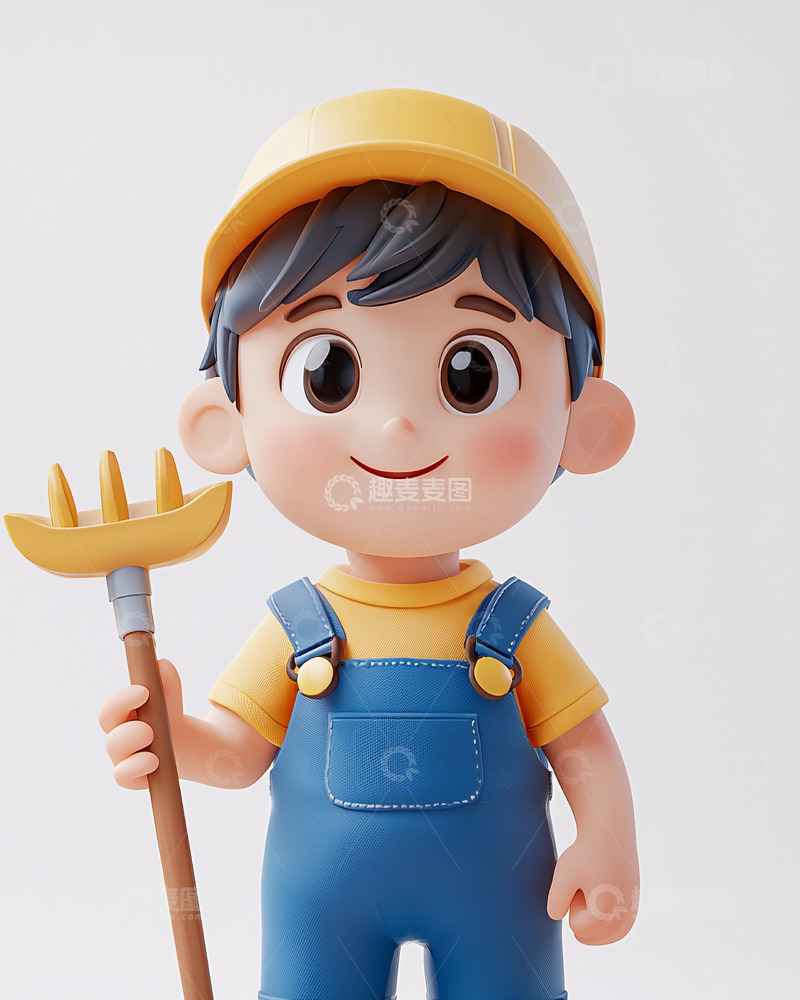 高清大图下载【趣麦麦图】可爱卡通男孩