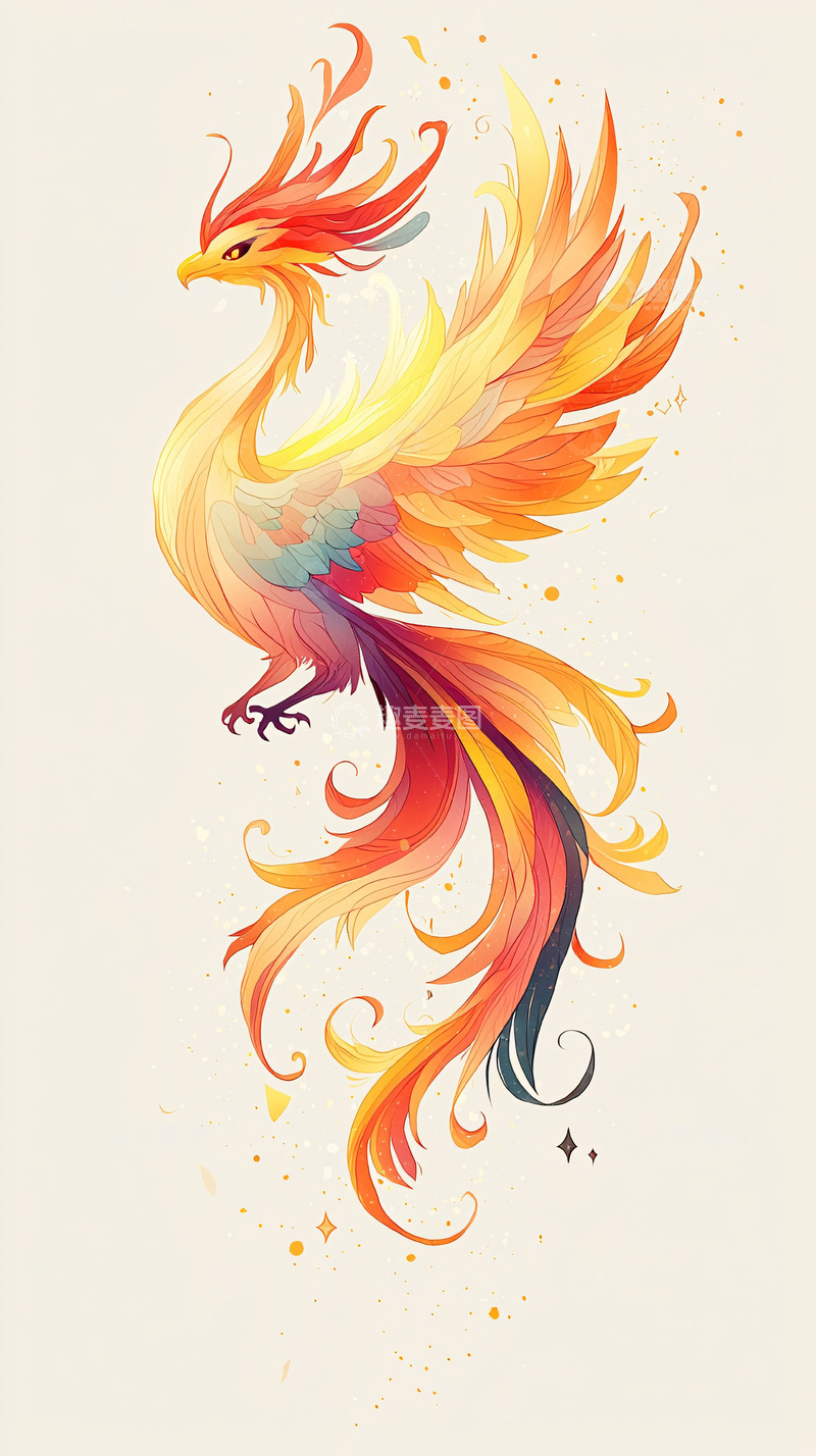 高清大图下载【趣麦麦图】火凤凰