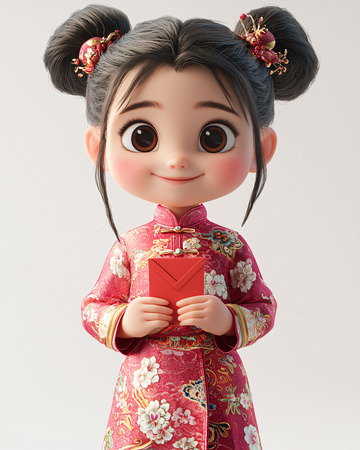 可爱中国风女孩