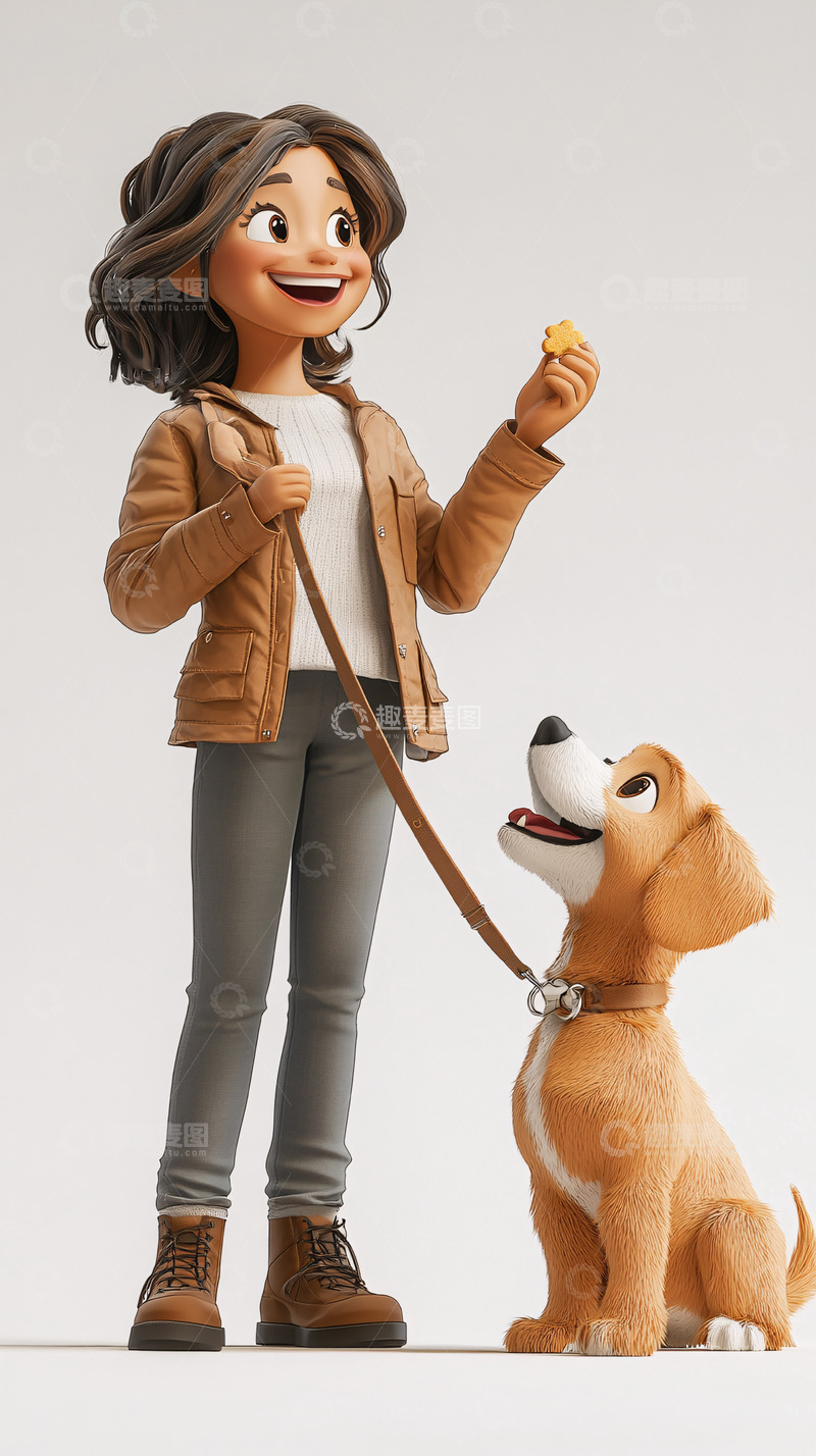 高清大图下载【趣麦麦图】卡通女孩26