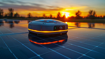 太阳能电池板监控设备维护机器人