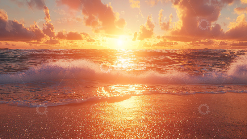 高清大图下载【趣麦麦图】日出海景