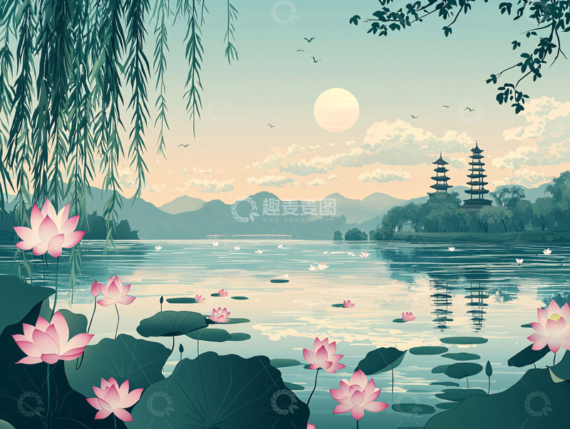 高清大图下载【趣麦麦图】水墨江南