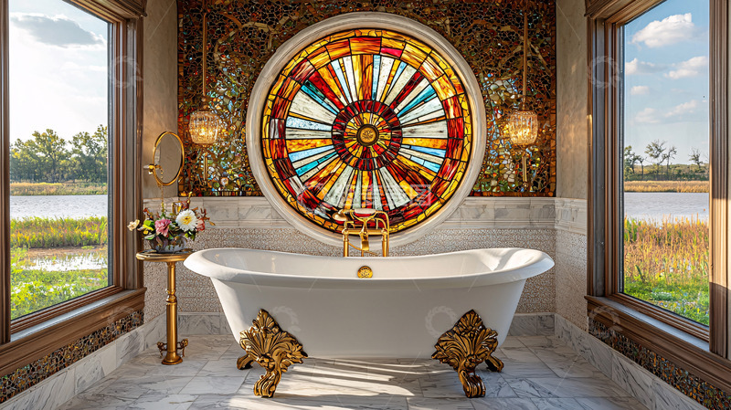 高清大图下载【趣麦麦图】奢华独立式浴缸