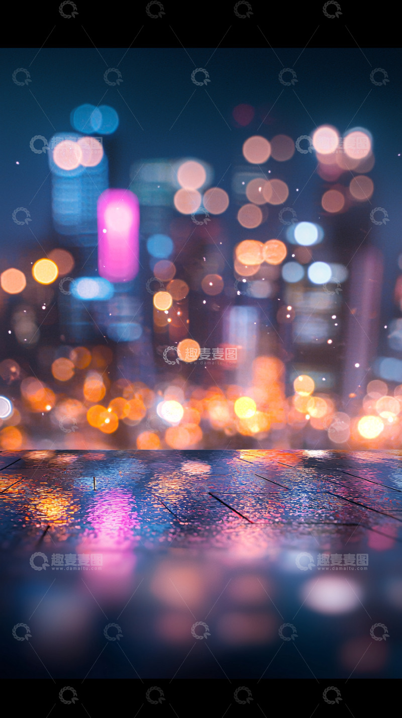 高清大图下载【趣麦麦图】夜景都市
