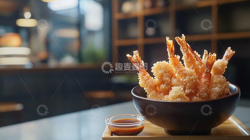 高清大图下载【趣麦麦图】日式炸虾天妇罗
