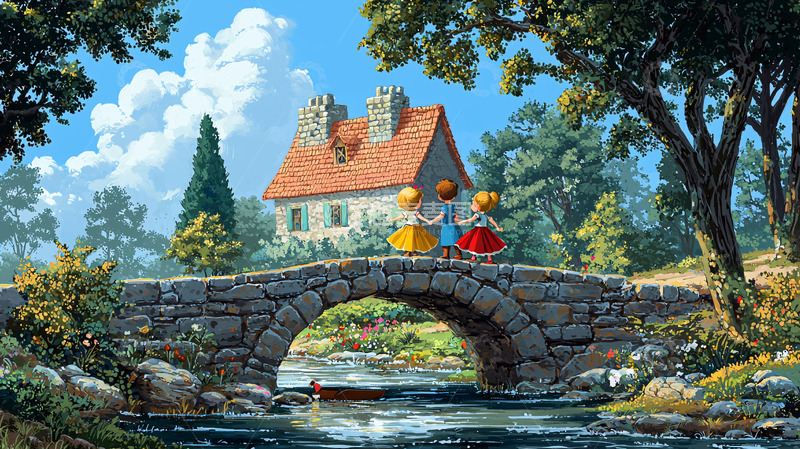 高清大图下载【趣麦麦图】童话风格乡村小屋