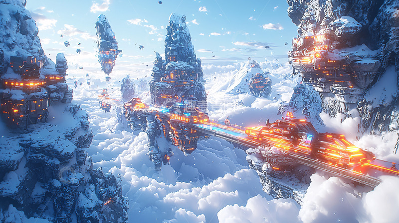 高清大图下载【趣麦麦图】天空之城