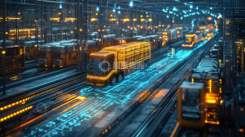 高清大图下载【趣麦麦图】未来科技感卡车