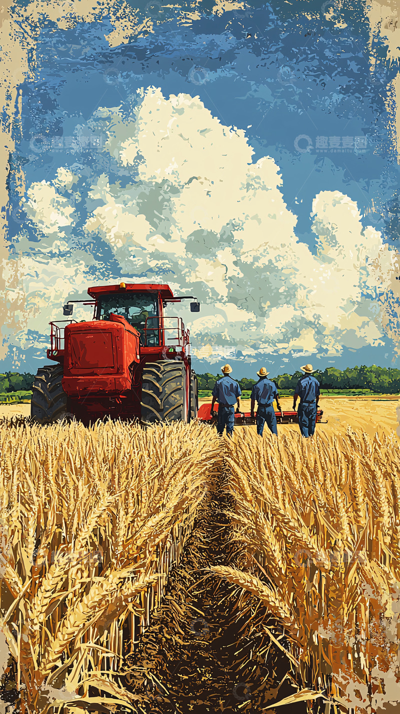 高清大图下载【趣麦麦图】金色麦田
