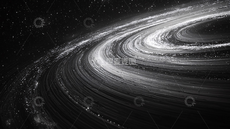 高清大图下载【趣麦麦图】环状星云黑白图