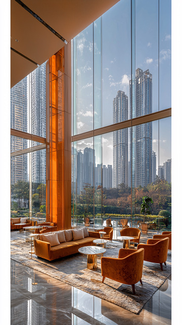 现代酒店大堂景观