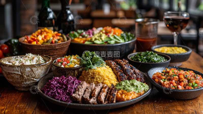 高清大图下载【趣麦麦图】丰盛的西式自助餐