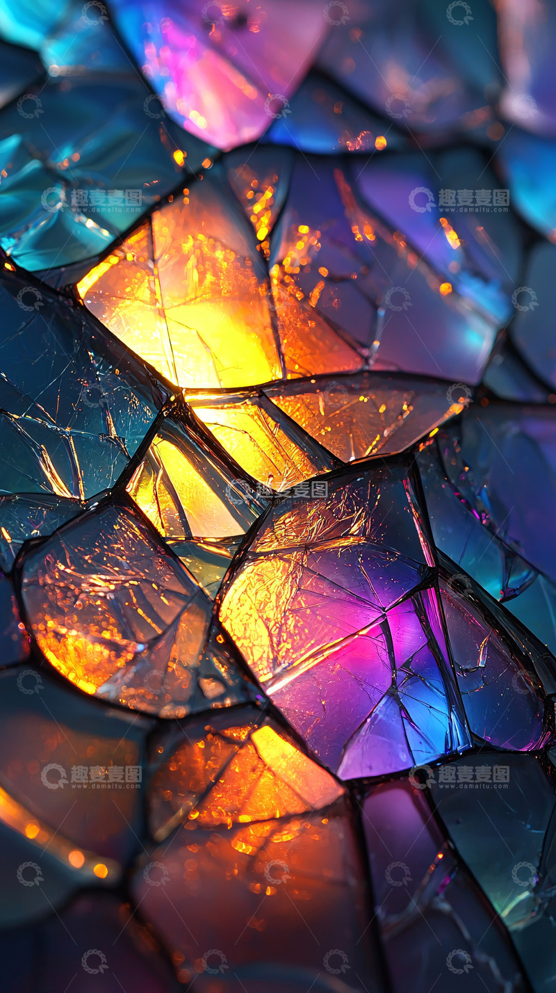 高清大图下载【趣麦麦图】色彩斑斓的碎片