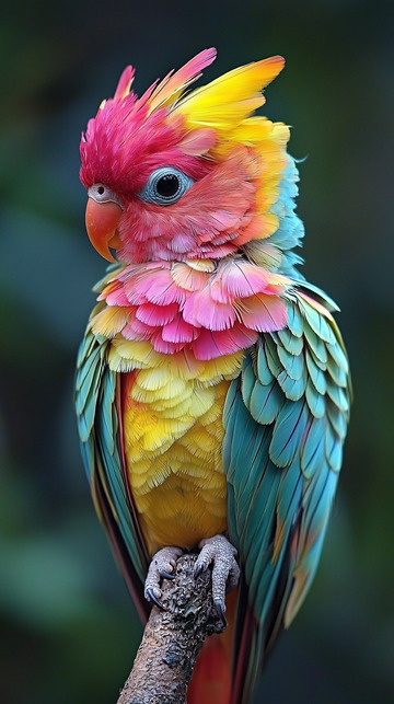 色彩斑斓的小鹦鹉