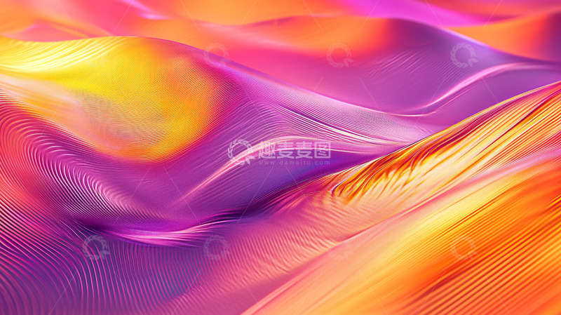 高清大图下载【趣麦麦图】抽象渐变色彩流体
