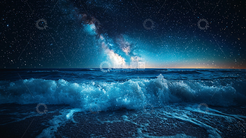 高清大图下载【趣麦麦图】星空大海