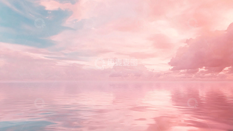 高清大图下载【趣麦麦图】粉色天空
