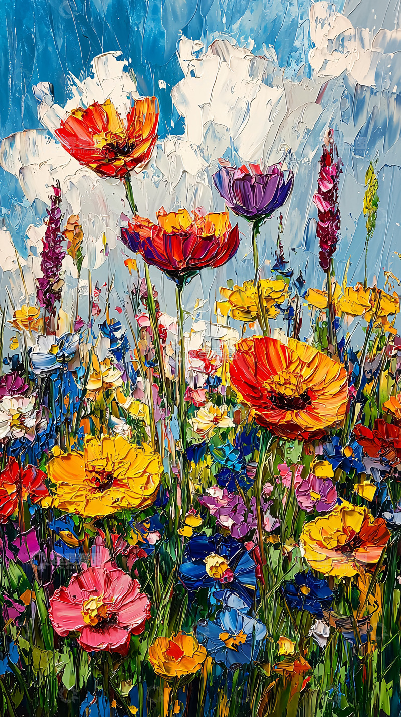 高清大图下载【趣麦麦图】阳光下盛开的野花