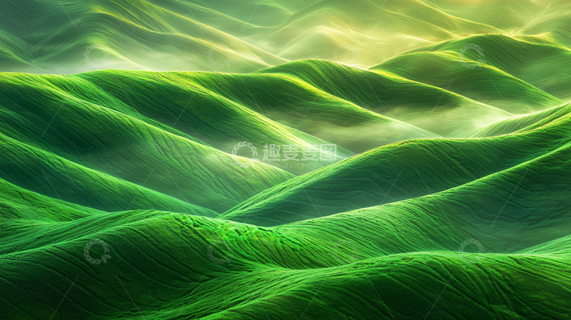 高清大图下载【趣麦麦图】绿色丘陵