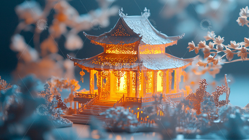 高清大图下载【趣麦麦图】古风建筑模型